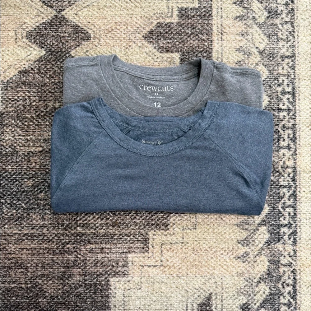 Crewcuts Pocket Tee + Old Navy Active Boys' Short Sleeve T-Shirt Bundle Sz 12